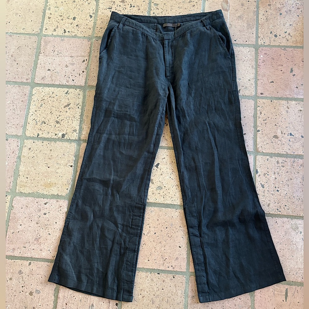 Nicholas K Weekend Pants in Black Linen